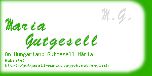maria gutgesell business card